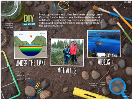 DIY Lake Science app explore ecosystems