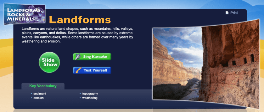 Study Jams Landforms