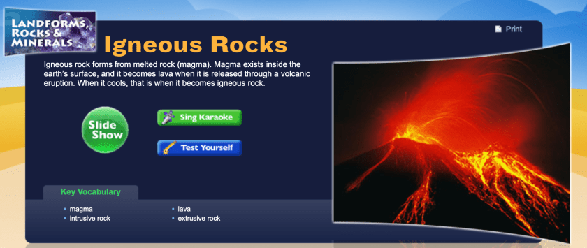 Study Jams igneous rock