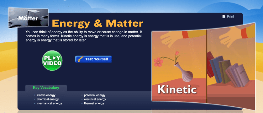 Study Jams: Energy and Matter