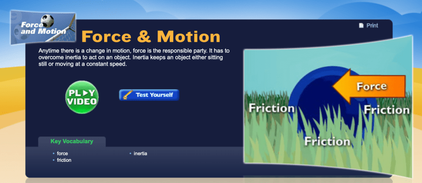 Study Jams: Force and motion